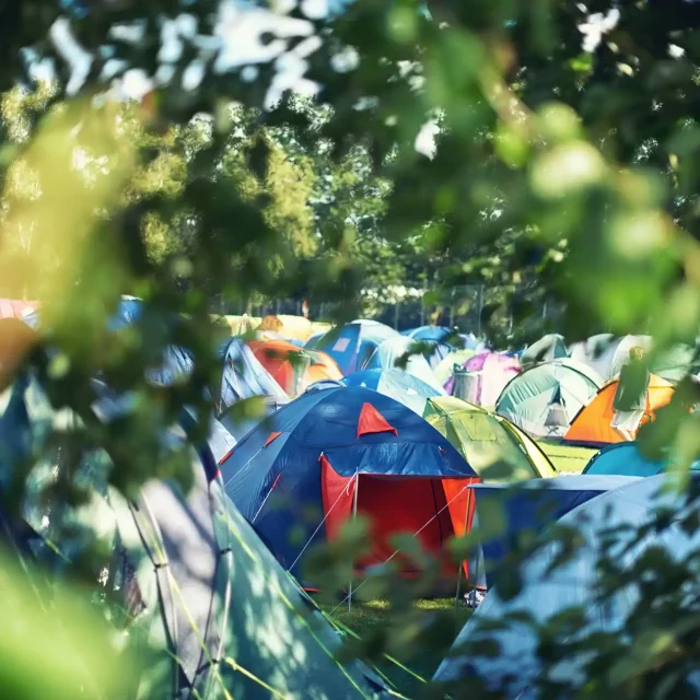 Tents at a festival